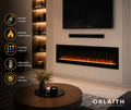 Luxury Recessed Wide Electric Fireplace Insert with Realistic LED Flames