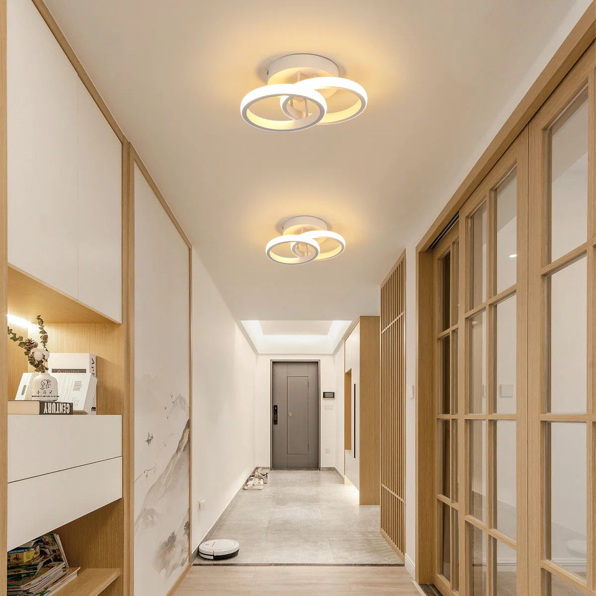 Ivy Bronx 2-Light 25cm LED Integrated Semi Flush Mount