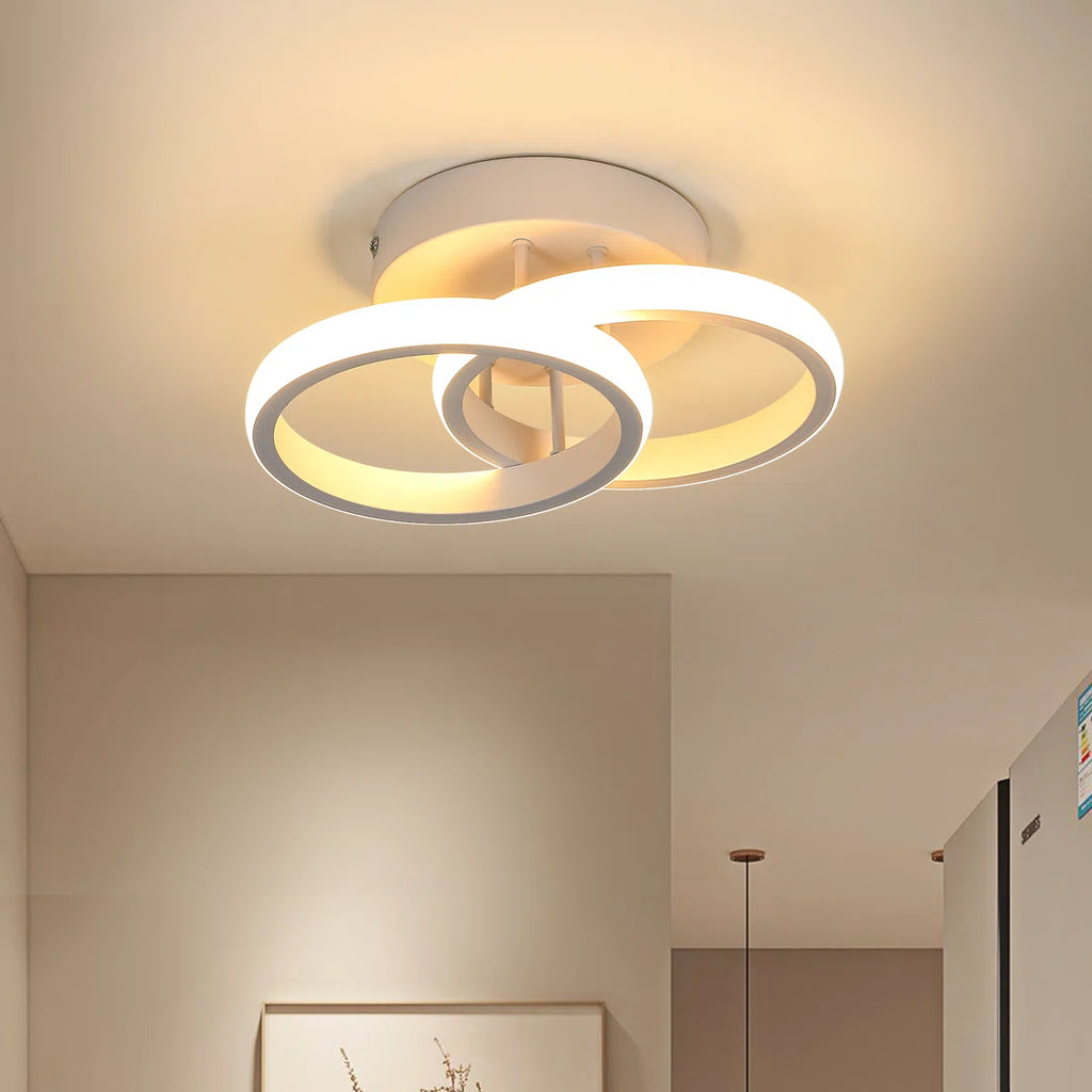 Ivy Bronx 2-Light 25cm LED Integrated Semi Flush Mount