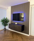 Transform Your Space: Creative Media Wall Ideas with Wood Wall Panels 2400 x 600mm